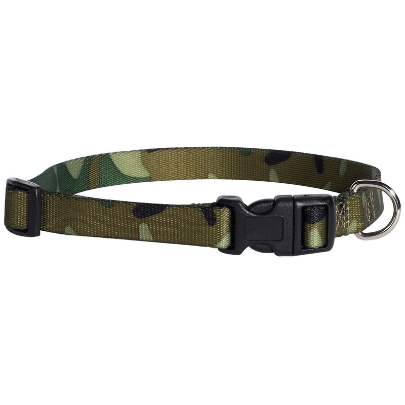 Casual Canine Camo Dog Collar, 6-10-Inch, Green - PawsPlanet Australia