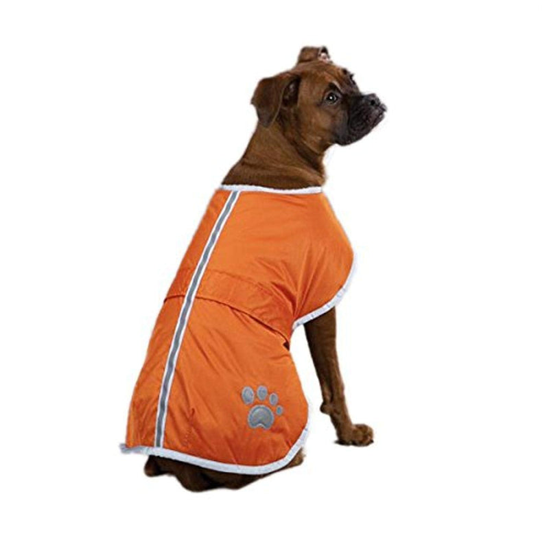 Zack & Zoey Polyester Nor'easter Dog Blanket Coat 1 Orange L (Neck: 17", Girth: 28", Back: 20") - PawsPlanet Australia