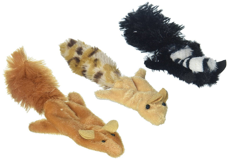 Ethical Pets 2680 Skinneeez Forest Creatures For Cats, Pack of 3 (Squirrel, Chipmunk or Skunk) - PawsPlanet Australia