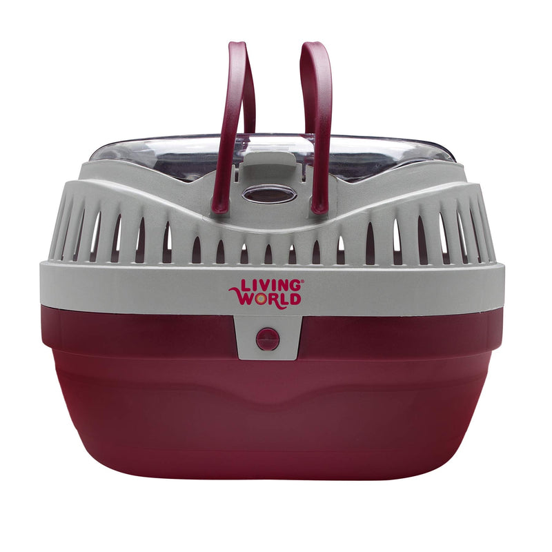 Living World – Pet Carrier for Small Pets, Large 12.0"L x 9.0"W x 8.3"H Standard Packaging - PawsPlanet Australia