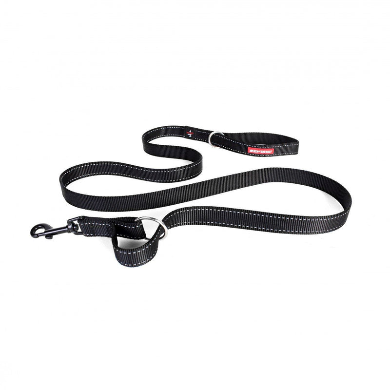 EzyDog Vario 4 Multi-Function Adjustable Dog Leash and Slip Lead (Standard, Black) Standard - PawsPlanet Australia