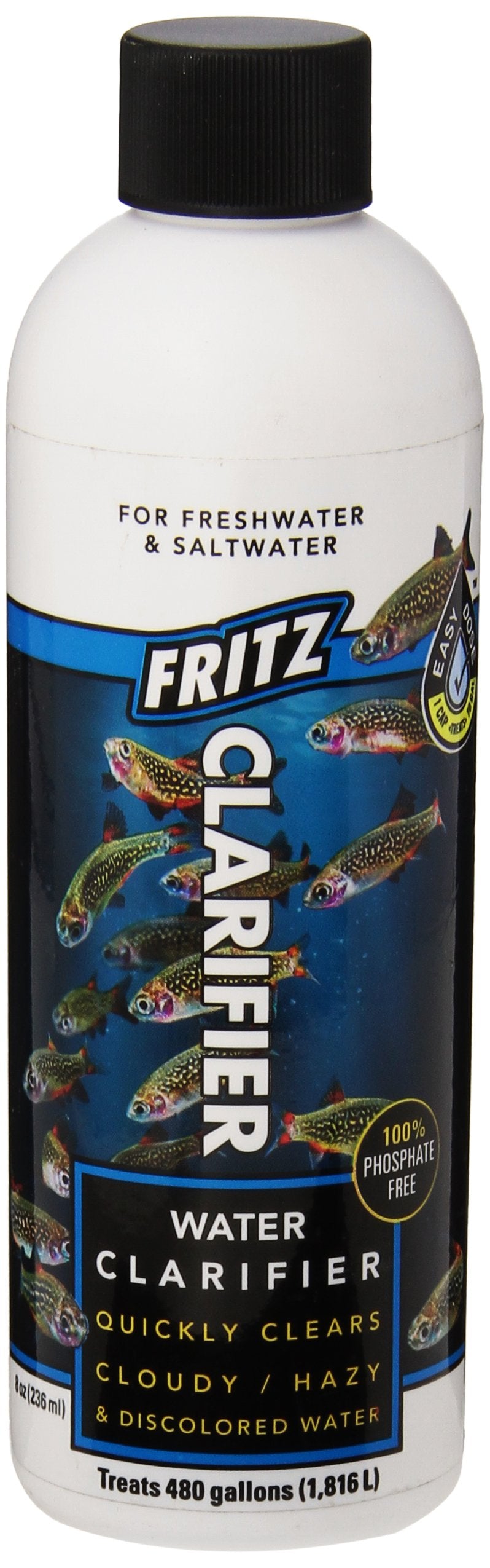 Fritz Aquatics 80176 Fritz Water Clarifier for Fresh and Salt Water Aquariums, 8-Ounce 8 oz - PawsPlanet Australia