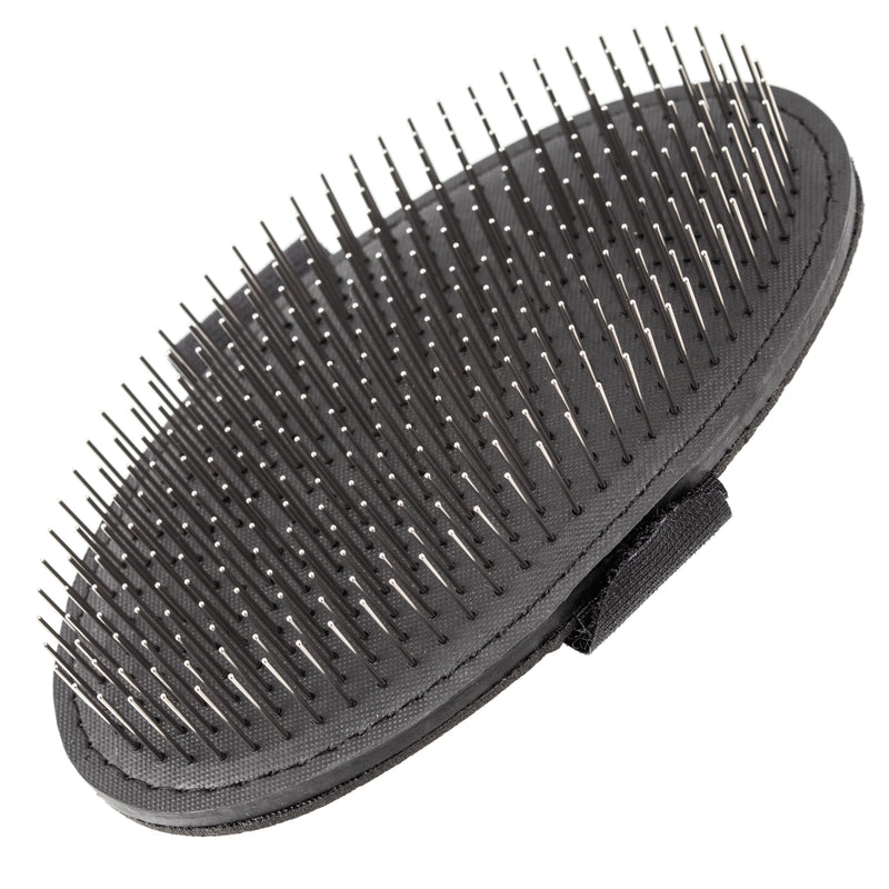 Groom Professional Dog Brush - Terrier Palm Pad Dog Grooming Brush for Dematting - Perfect for Wooly & Wired Coats - Flexible Palm Pad with Stainless Steel Pins - Length 13cm - PawsPlanet Australia