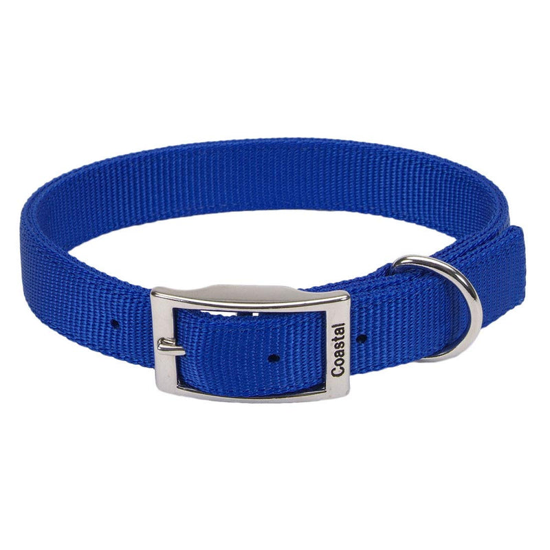 Coastal Pet - Double-Ply Dog Collar, Blue, 1" x 26" 1" x 26" (Pack of 1) - PawsPlanet Australia