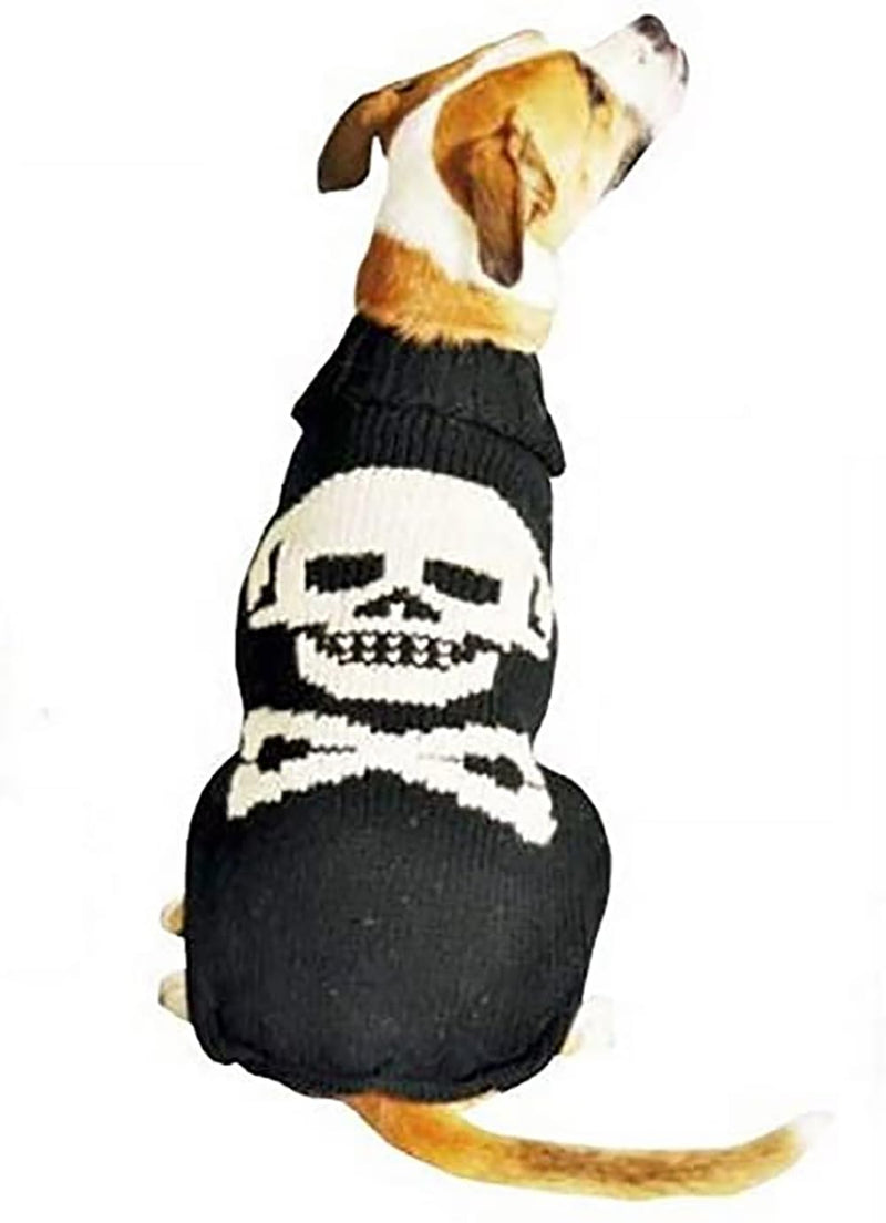 Chilly Dog Black Skull Sweater (X-Small) X-Small - PawsPlanet Australia