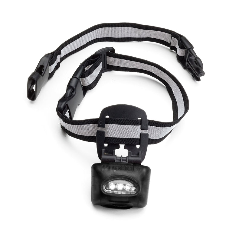 PupLight2 Twice as Bright with Reflective Dog Safety Collar, Black - PawsPlanet Australia