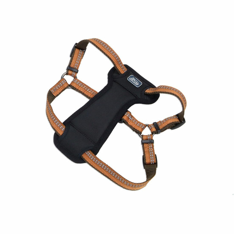 Coastal Pet K9 Explorer Reflective Adjustable Padded Dog Harness - Plush Chest Pad for Comfort - No-Pull Dog Harness for Small and Large Dogs - Campfire Orange - 1" x 26"-38", Large 1" x 26"-38", Large (Pack of 1) - PawsPlanet Australia