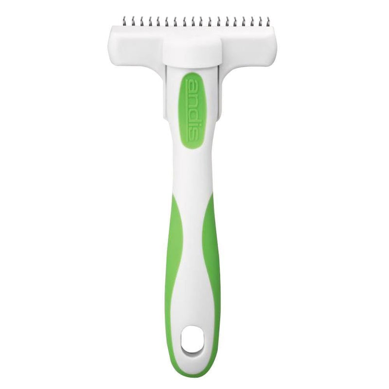 Andis 65760 Deshedding Tool for Cats & Dogs - Reduces Shedding up to 90% - Quick & Clean Grooming - Skin-Friendly Dematting brush with Non-Slip Rubber Handles - PawsPlanet Australia