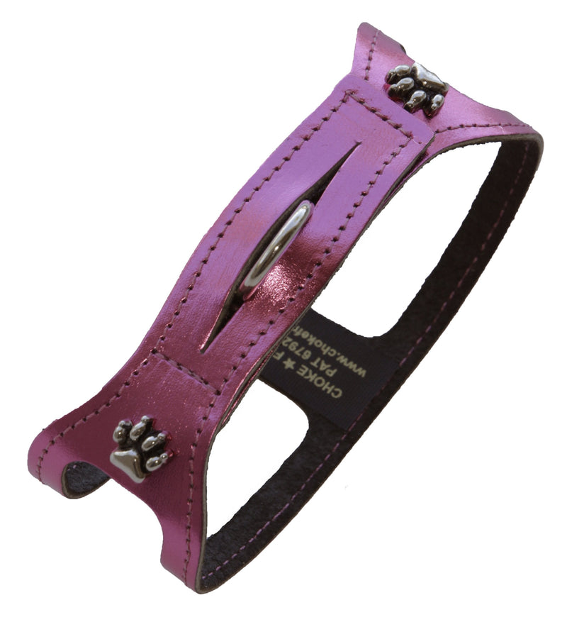 ChokeFree Pet Shoulder Collar, 12", Metallic Pink 12"