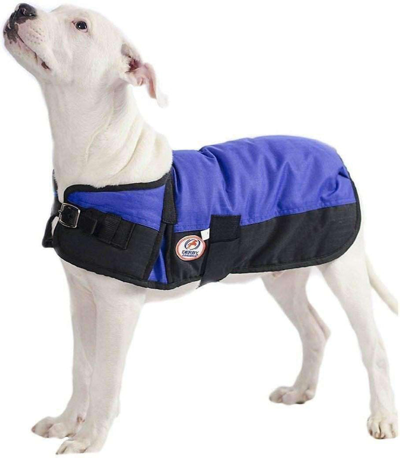 Derby Originals Horse Tough 600D Ripstop Waterproof Winter Dog Coat 150g Medium Weight 22" Blue