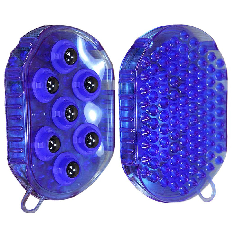 Tough 1 Rubber Jelly Massage Mitt Purple - PawsPlanet Australia
