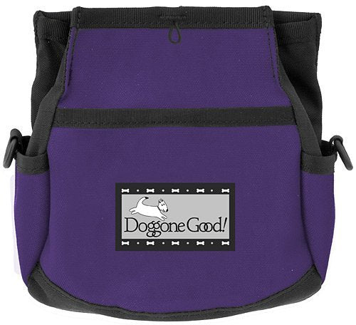 Doggone Good Rapid Rewards Deluxe Dog Training Bag with Belt (Purple) - PawsPlanet Australia