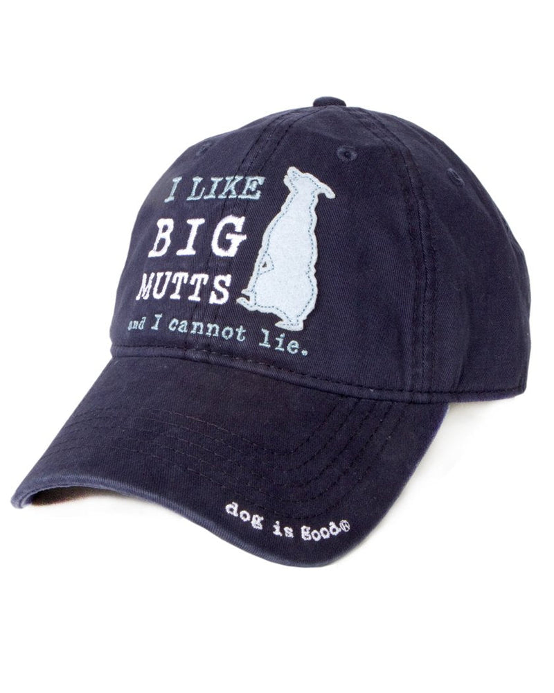 Dog is Good Signature Hats - Great Gift for Dog Lovers, for Men and Women Navy I Like Big Mutts - PawsPlanet Australia