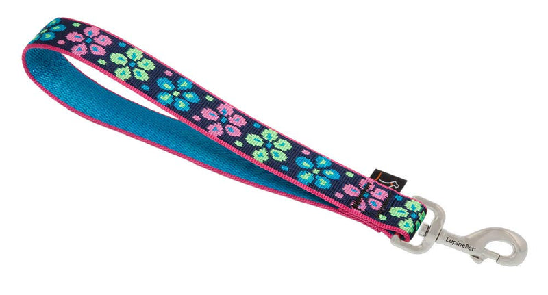 LupinePet Originals 1" Flower Power 11" Training Tab/Leash for Medium and Larger Dogs - PawsPlanet Australia