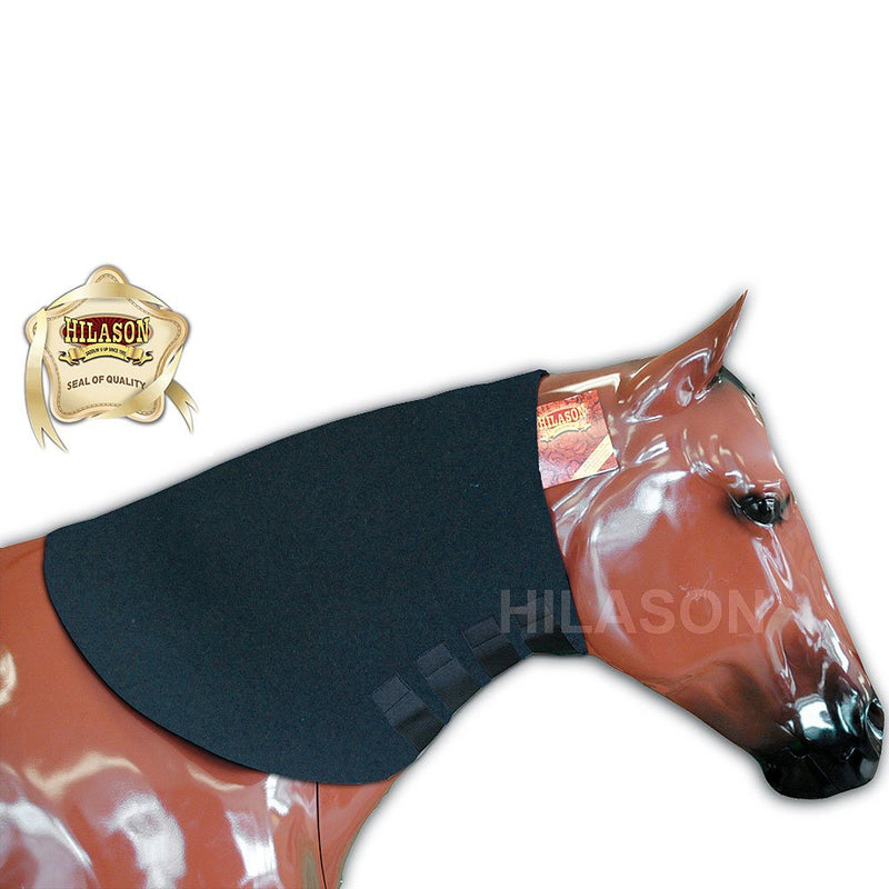 HILASON Large Black Heavy Duty Horse Neoprene Neck Sweat Wrap Grooming Tack - PawsPlanet Australia
