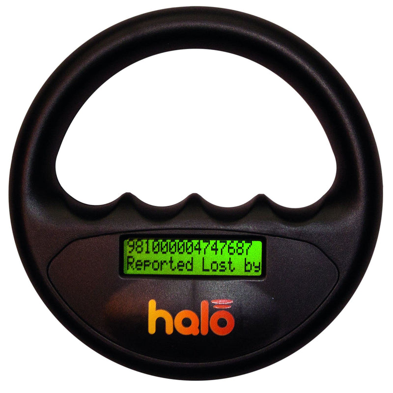 Halo Microchip Scanner Black,135mm Durchmesser X 33mm - PawsPlanet Australia