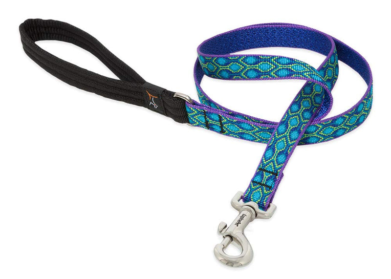 LupinePet Originals 3/4" Rain Song 4-Foot Padded Handle Leash for Medium and Larger Dogs - PawsPlanet Australia