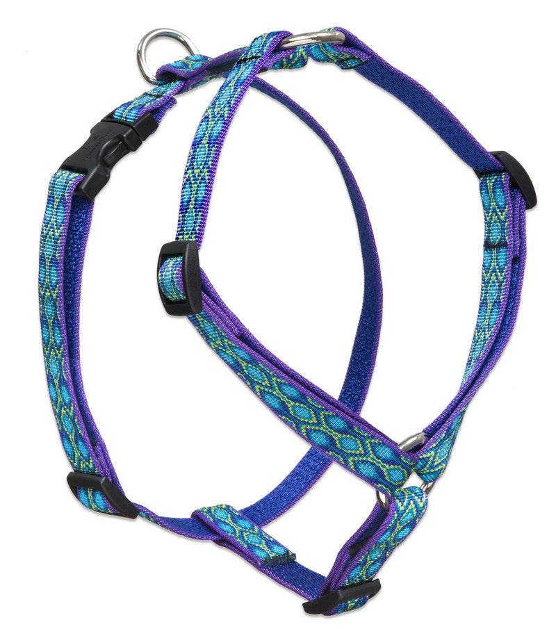 LupinePet Originals 3/4" Rain Song 14-24" Adjustable Roman Dog Harness for Medium Dogs 3/4"W; 14-24" Girth - PawsPlanet Australia