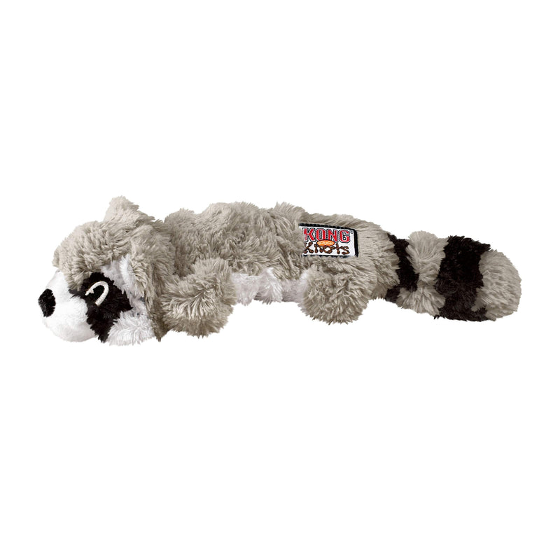 KONG - Scrunch Knots Raccoon - Internal Knotted Ropes and Minimal Stuffing for Less Mess - For Medium/Large Dogs - PawsPlanet Australia