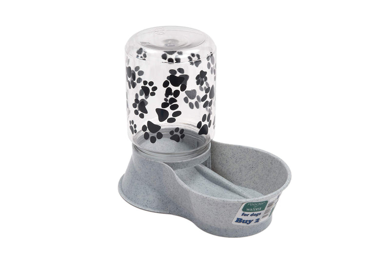 Lixit Animal Care Dog Feeder/Fountain Reversible Base Small Granite - PawsPlanet Australia
