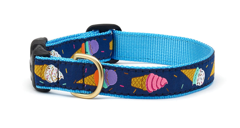 Up Country Ice Cream Dog Collar, X-Small (6 to 12 inches) 5/8 inch Narrow Width - PawsPlanet Australia