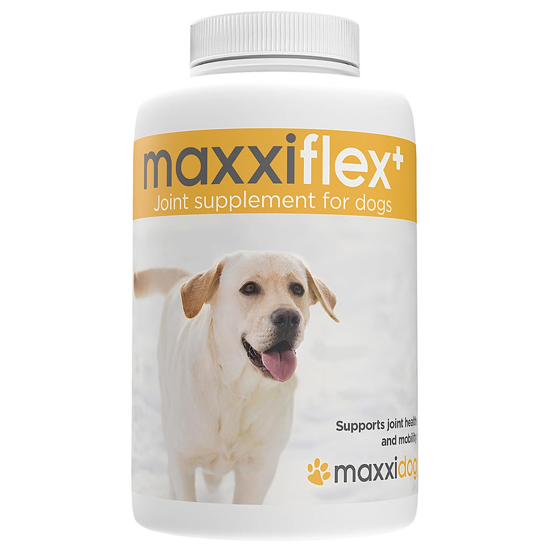 maxxipaws - maxxiflex+ Hip & Joint Supplement for Dogs with Glucosamine, Chondroitin, MSM & Collagen | Mobility, Flexibility & Discomfort Support | Senior, Adult & All Breeds | 120 Tablets 120 Count (Pack of 1) - PawsPlanet Australia