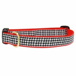 Up Country Houndstooth Pattern Dog Collars and Leashes (Houndstooth Pattern Dog Collar, Medium (12 to 18 Inches) 5/8 Inch Narrow Width)