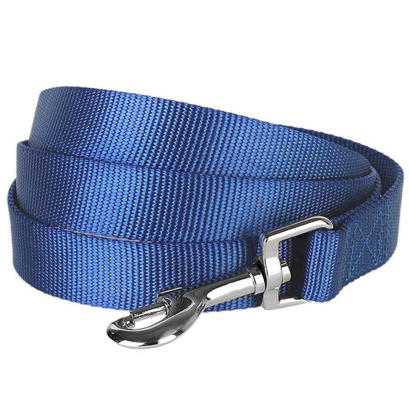 Blueberry Pet Essentials Royal Blue Dog Leash for Small -5' * 5/8" Dogs | Heavy Duty Nylon Lead | Lightweight Puppy & Cat Leash for Walking & Training
