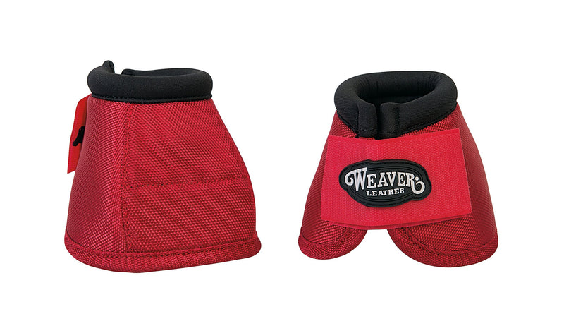 No-Turn Bell Boots by Weaver Leather Medium Red - PawsPlanet Australia