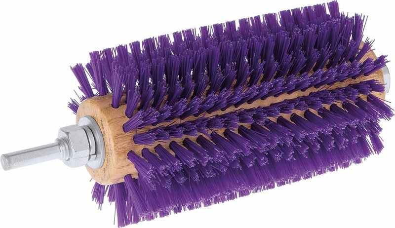 Weaver Leather Mini Roto Brush for Livestock, Wool/Hair Stimulating and Grooming Brush for Goat Sheep Cattle, Use with Drill, Coat Deshedding Tool 5-3/8" Long - PawsPlanet Australia