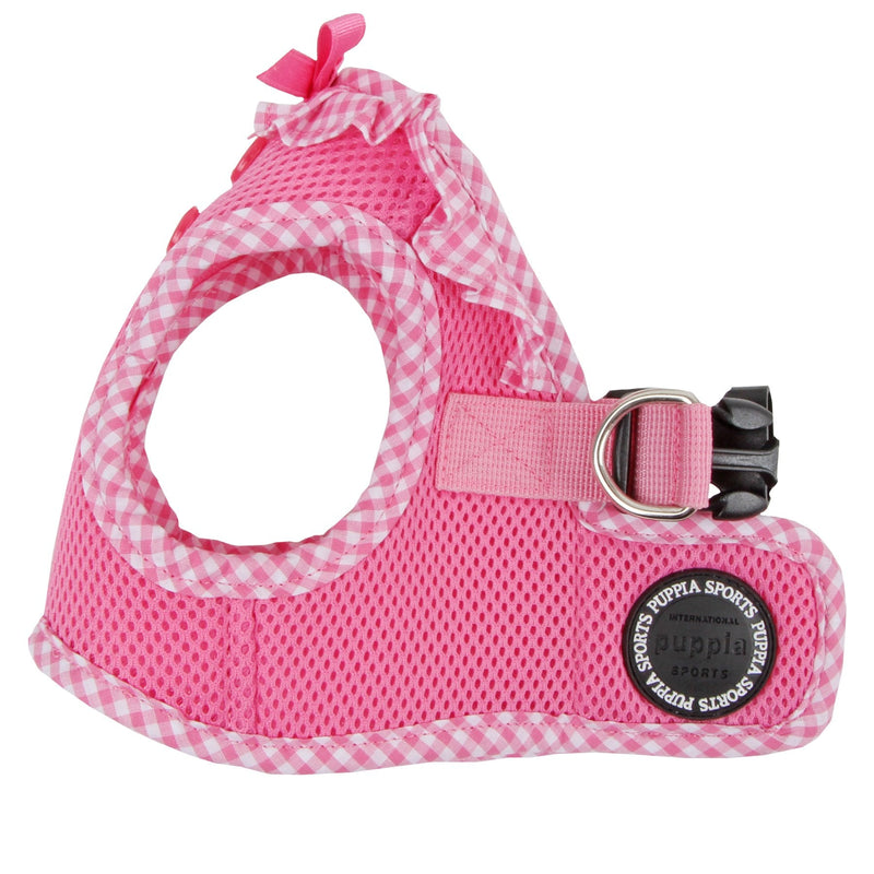 Puppia Vivien Vest Dog Harness Step-in All Season Mesh Cute No Pull No Choke Walking Training for Small Dog, Pink, Large - PawsPlanet Australia