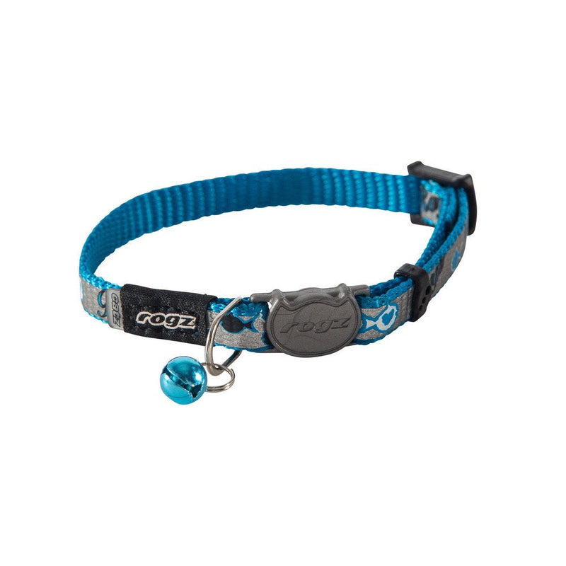 Rogz Catz ReflectoCat Collar, Blue - PawsPlanet Australia