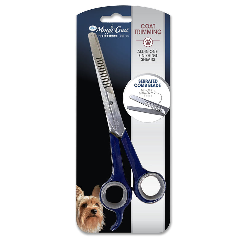 Four Paws Magic Coat Professional Series All-in-One Finishing Shears for Dogs, Dog Grooming Scissors, 1 Count - PawsPlanet Australia