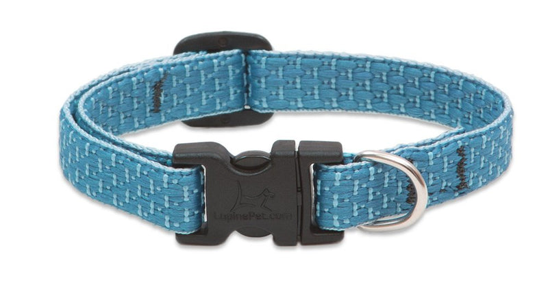 LupinePet Eco 1/2" Tropical Sea 8-12" Adjustable Collar for Small Dogs Collar - 1/2"W; 8-12" Neck - PawsPlanet Australia