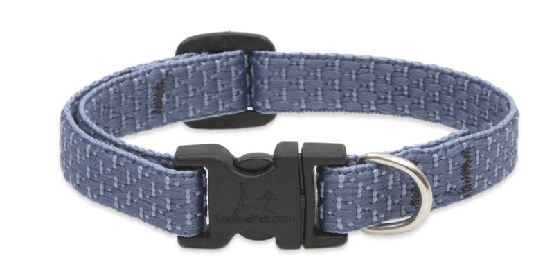 LupinePet Eco 1/2" Mountain Lake 10-16" Adjustable Collar for Small Dogs Collar - 1/2"W; 10-16" Neck