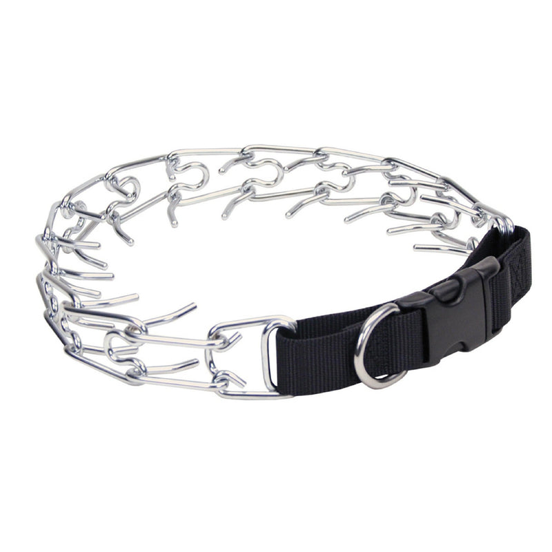 Coastal Pet Titan Easy-On Dog Prong Training Collar with Buckle - Durable Metal Training Collar for Dogs with Side Release Buckle - Black, 2 mm x 14" Small (Pack of 1) - PawsPlanet Australia