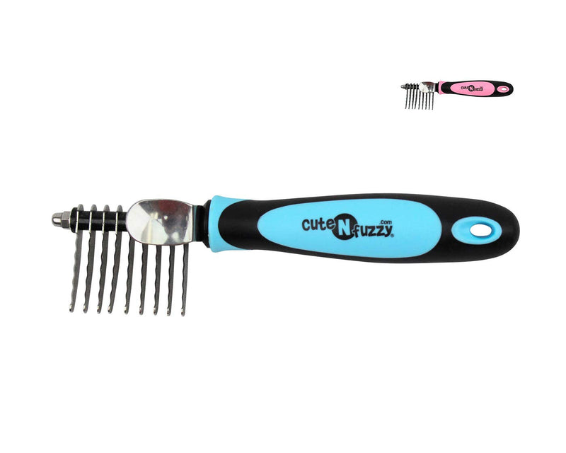 Pet Dematting Comb, Blue - PawsPlanet Australia