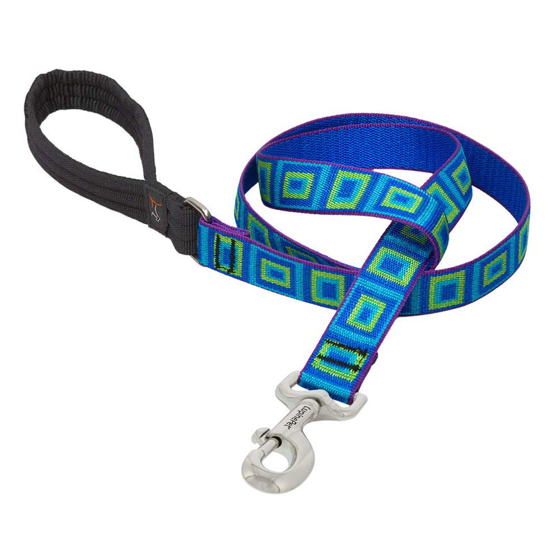 LupinePet Originals 1" Sea Glass 6-Foot Padded Handle Leash for Medium and Larger Dogs 1" wide; 6-ft long - PawsPlanet Australia