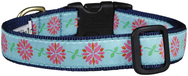 Up Country Dahlia Darling Dog Collar, X-Small (6 to 12 inches) 5/8 inch Narrow Width