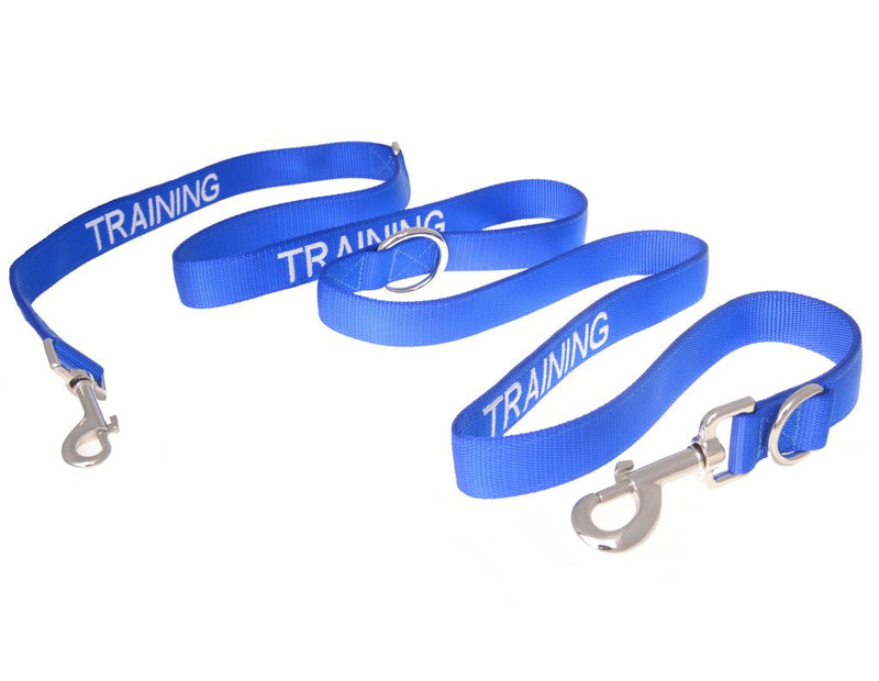 TRAINING Blue Color Coded 2 4 6 Foot Or Coupler Professional Dog Leash (Do Not Disturb) PREVENTS Accidents By Warning Others of Your Dog in Advance (Coupler Professional Leash) - PawsPlanet Australia