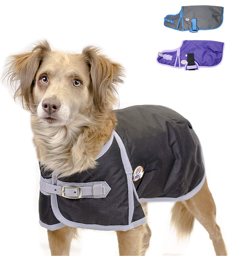 Derby Originals Horse Tough 600D Ripstop Waterproof Winter Dog Coat 150g Medium Weight 26.5 in Black