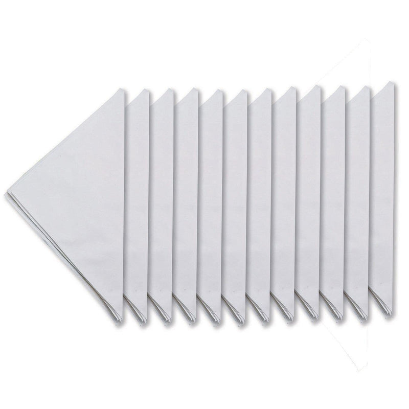 White Bandanas (Pack of 12) - PawsPlanet Australia