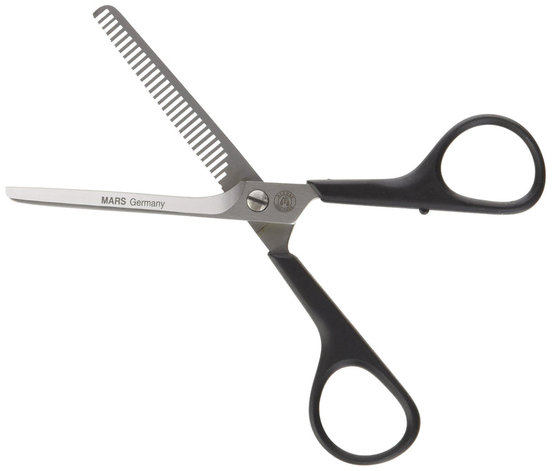 Mars Professional Stainless Steel Thinning Scissors, Single Side, 6" Length Single Sided - PawsPlanet Australia