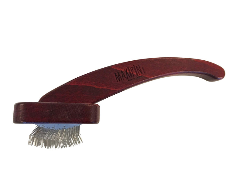 Mars Professional Dematting Undecoat Slicker Grooming Dog Brush with Woden Handle, Made in Germany, 7" Length - PawsPlanet Australia