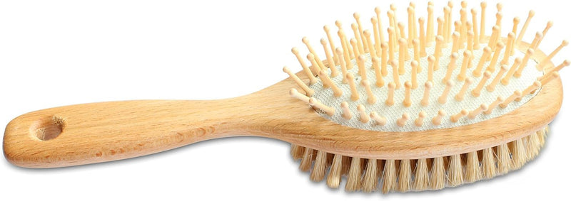 Mars Professional Wood Pin and Bristle Brush for Horses, Mane and Tail, Made in Germany