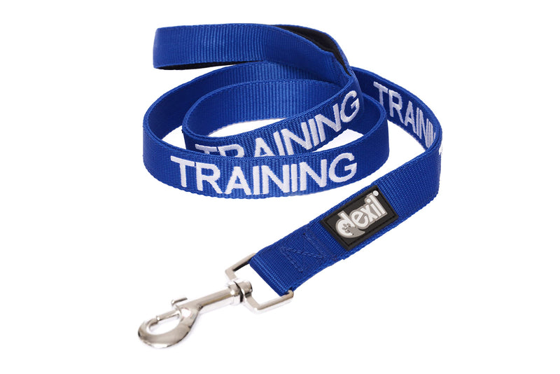 Dexil Training (in Training/Do Not Disturb) Blue Warning Dog Colour Coded Padded 1.8m 6ft Lead Leash Long 1.8m/72inch Lead - PawsPlanet Australia