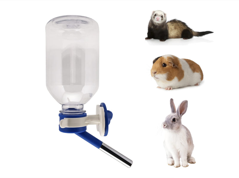 Choco Nose Patented No-Drip Water Bottle/Feeder for Guinea Pigs/Hamsters/Bunnies/Ferrets/Other Small Pets, Critters and Animals - for Cages, Crates or Wall Mount. 10.2oz. Nozzle 10mm, Blue (C128) C128 Blue Guinea Pigs-Small Bunnies-Ferrets - PawsPlanet Australia