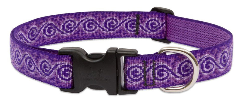 Large Dog Collar by Lupine 1" Wide Jelly Roll Design adjusts from 16" to 28" 1"Width; 16-28" Neck - PawsPlanet Australia