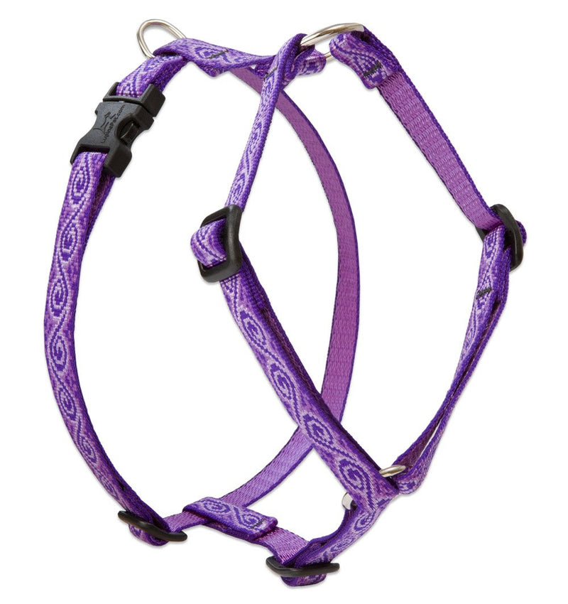 LupinePet Originals 1/2" Jelly Roll 9-14" Adjustable Roman Dog Harness for Extra Small Dogs 1/2"W; 9-14" Girth - PawsPlanet Australia