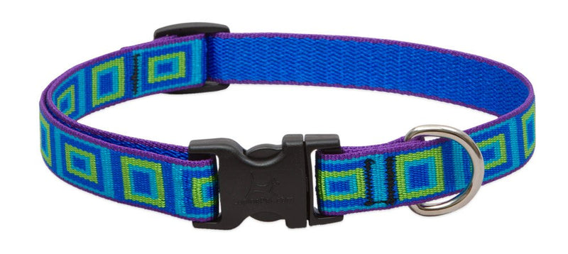 LupinePet Originals 3/4" Sea Glass 9-14" Adjustable Collar for Small Dogs 3/4"Width; 9-14" Neck - PawsPlanet Australia